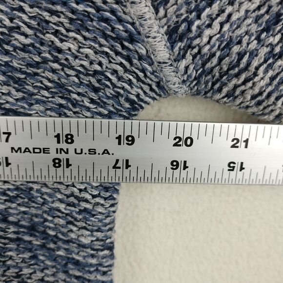 Schott Bros Sweater Mens Small Blue Gray Perfecto Crew Neck Heathered Marled USA - Picture 7 of 13